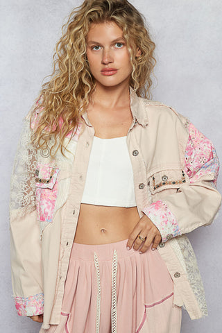 Blush & Lace Patchwork Jacket