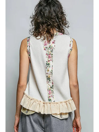 Ada Almond Floral Tank