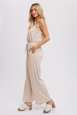 Fashionable Oatmeal Jumpsuit