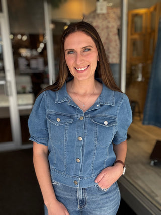 Tara Denim Jacket Blouse