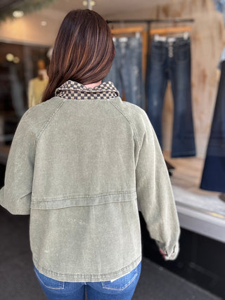 Olive Grove Denim Jacket