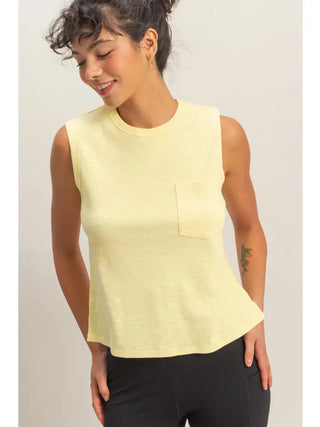 Casual Cute Butter Tank
