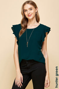 Staging Forest Ruffle Blouse