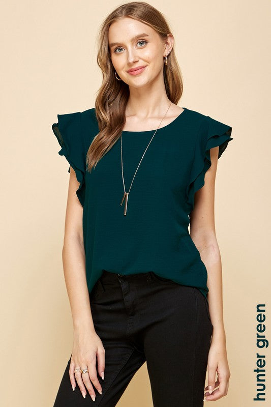 Staging Hunter Ruffle Blouse