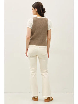 Lindsay Wool Blend Brown Vest