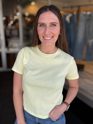 Pale Yellow Tee