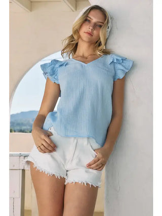 Aruba Blue Ruffle