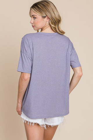 Breaking It Down Purple Tee