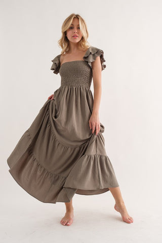 Whirl You Away Olive Dress