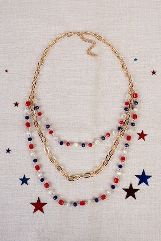 4th Of July Necklace