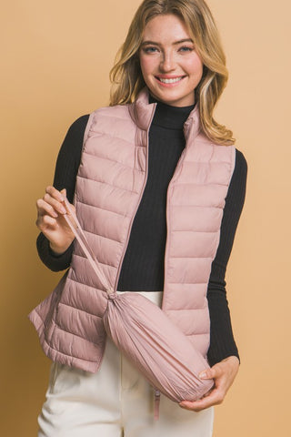 Lightweight Pink Puffer Vest
