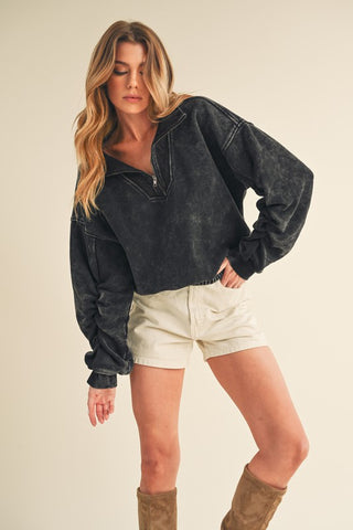 Jamila Half Zip Pullover