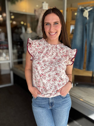 Gail Floral Ruffle