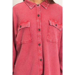 Red Cabin Shacket