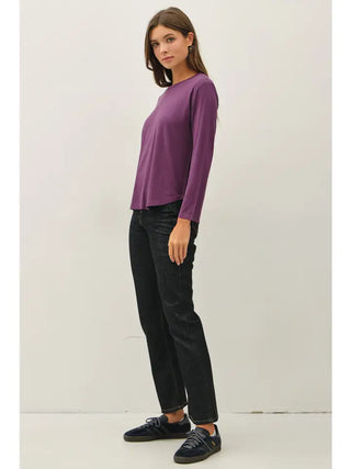 Eggplant Basic Long Sleeve