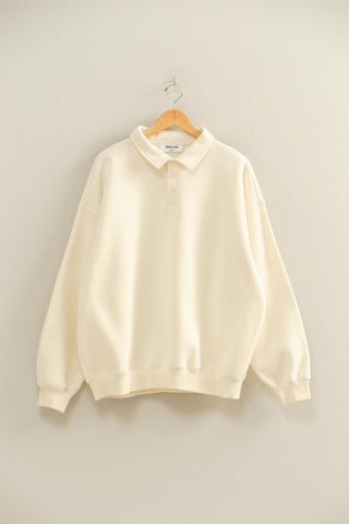 Oversized Cream Polo