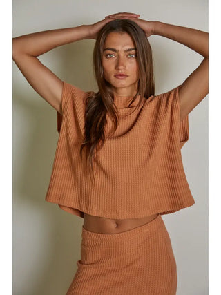 Laura Pumpkin Mock Neck