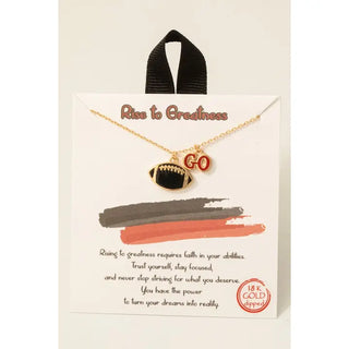 Go Football Pendant Necklace-