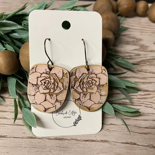 Pink Floral Wooden Chic