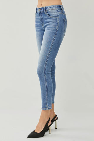 Lola Mid Rise Ankle Skinny Jeans