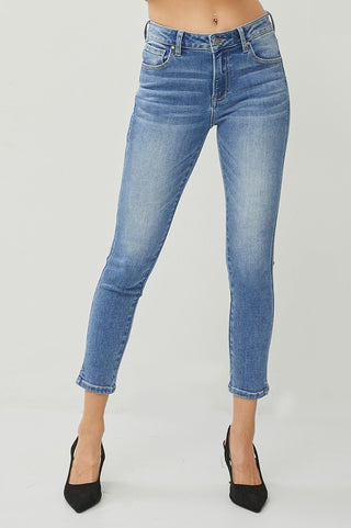 Lola Mid Rise Ankle Skinny Jeans