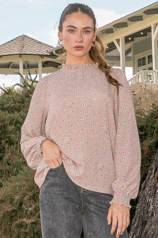 Amy Natural Floral Blouse