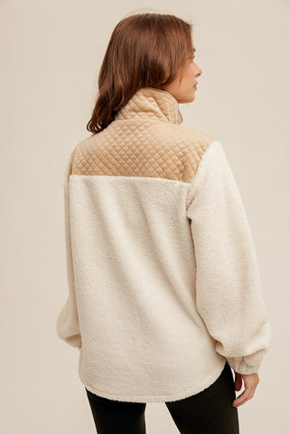 Ultimate Quilted Sherpa Pullover