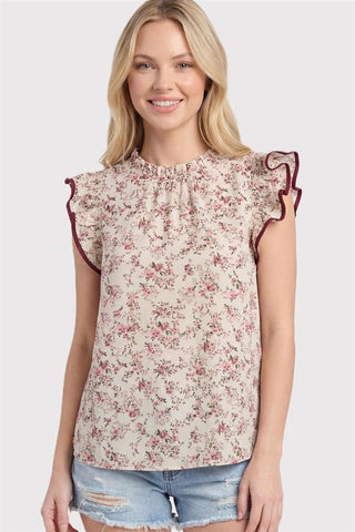 Gail Floral Ruffle