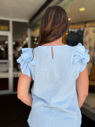 Aruba Blue Ruffle
