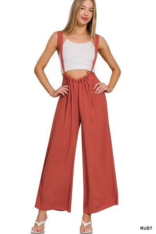 All The Trends Rust Jumpsuit