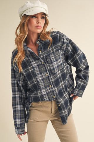 Noelle Navy Flannel