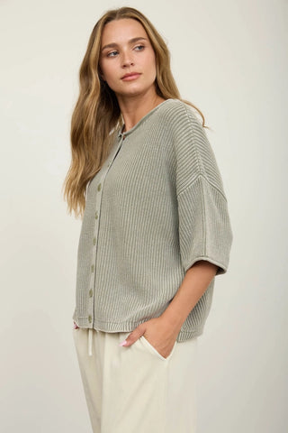 Sage & Simple Button Knit