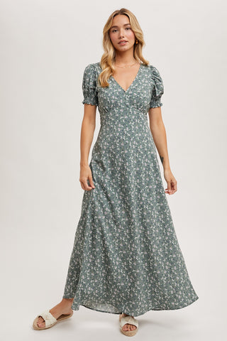 Boho Sage Maxi Dress