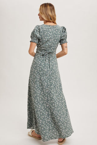 Boho Sage Maxi Dress