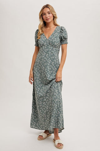 Boho Sage Maxi Dress