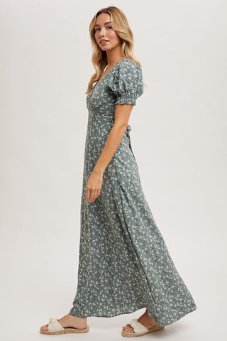 Boho Sage Maxi Dress