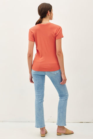 Brynn Persimmon Tee