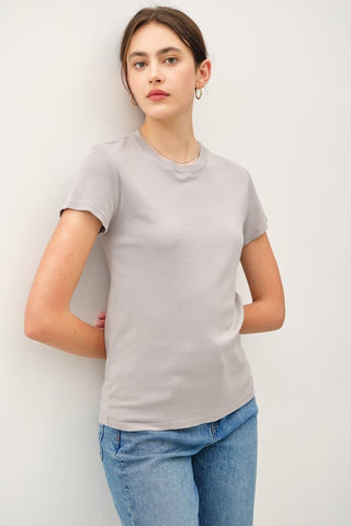 Brynn Earthy Grey Tee