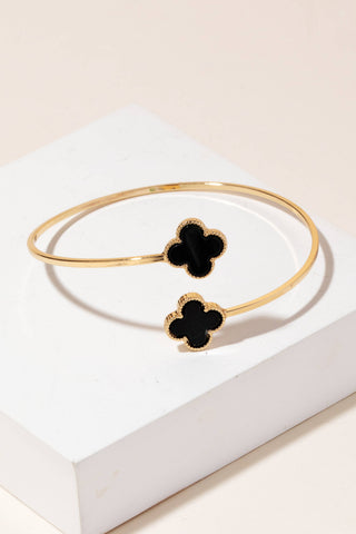 Pearl Clover Open Cuff