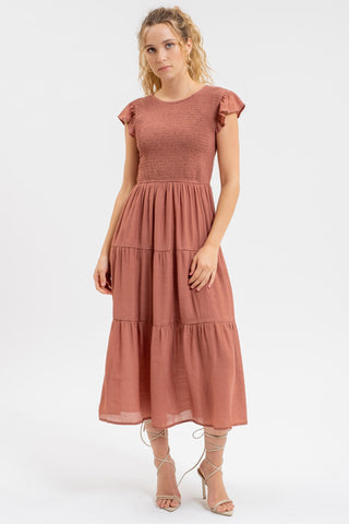 Pinky Promise Terracotta Dress