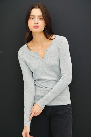 Avery Grey Long Sleeve