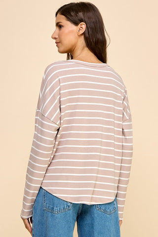 Feeling Fine Taupe Stripes