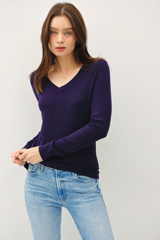 Veronica Classic Navy Sweater