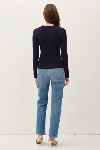 Whitney Classic Navy Sweater