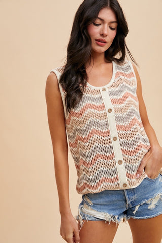 Mari Scalloped Top