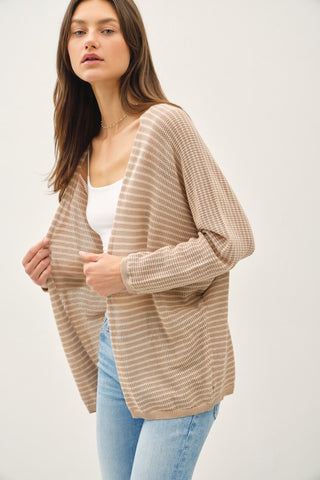 Rachel Auburn Striped Cardigan