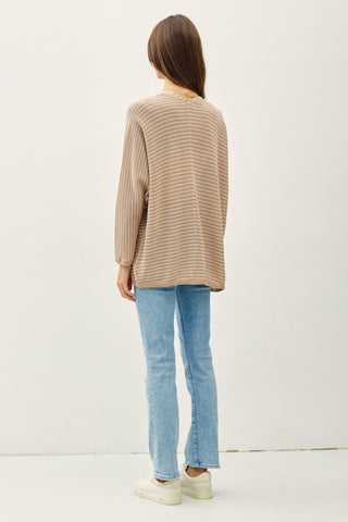 Rachel Auburn Striped Cardigan
