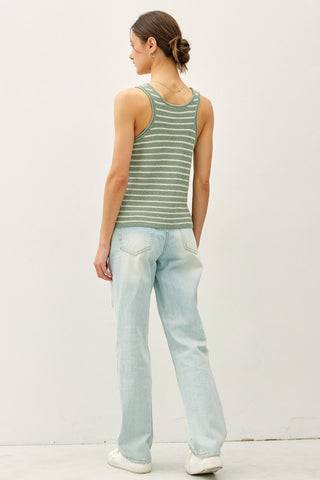 Becca Mint Stripe Tank