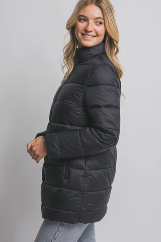 Black Quilted Puffer