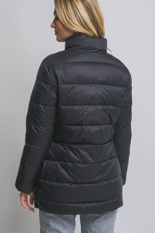 Black Quilted Puffer